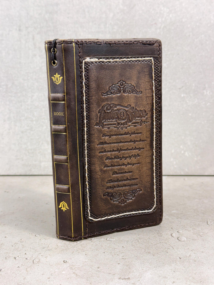 Handmade Leather Book Wallet Case for Galaxy Z Fold