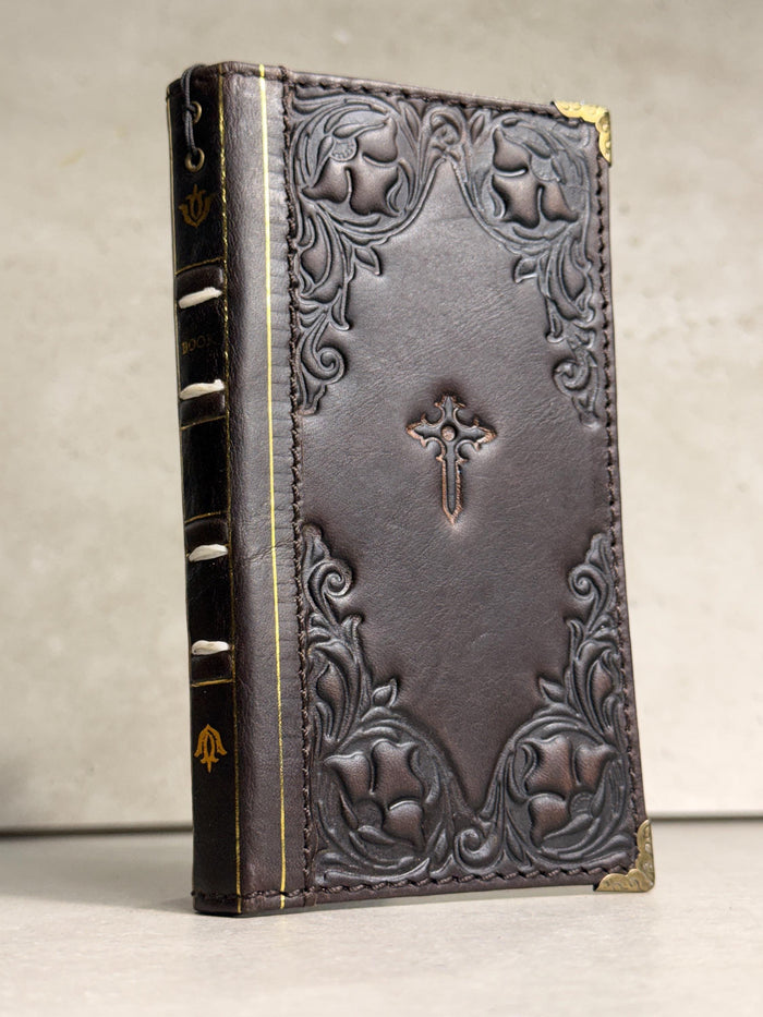 Handmade Leather Book Wallet Case for Galaxy Z Fold