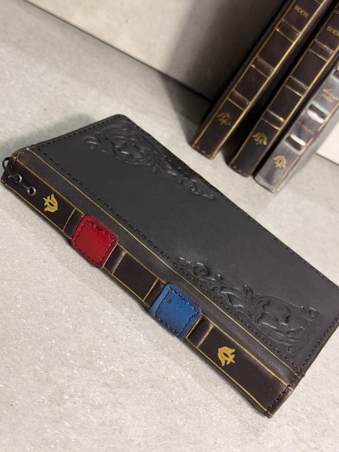 Handmade Leather Book Wallet Case for Galaxy Z Fold
