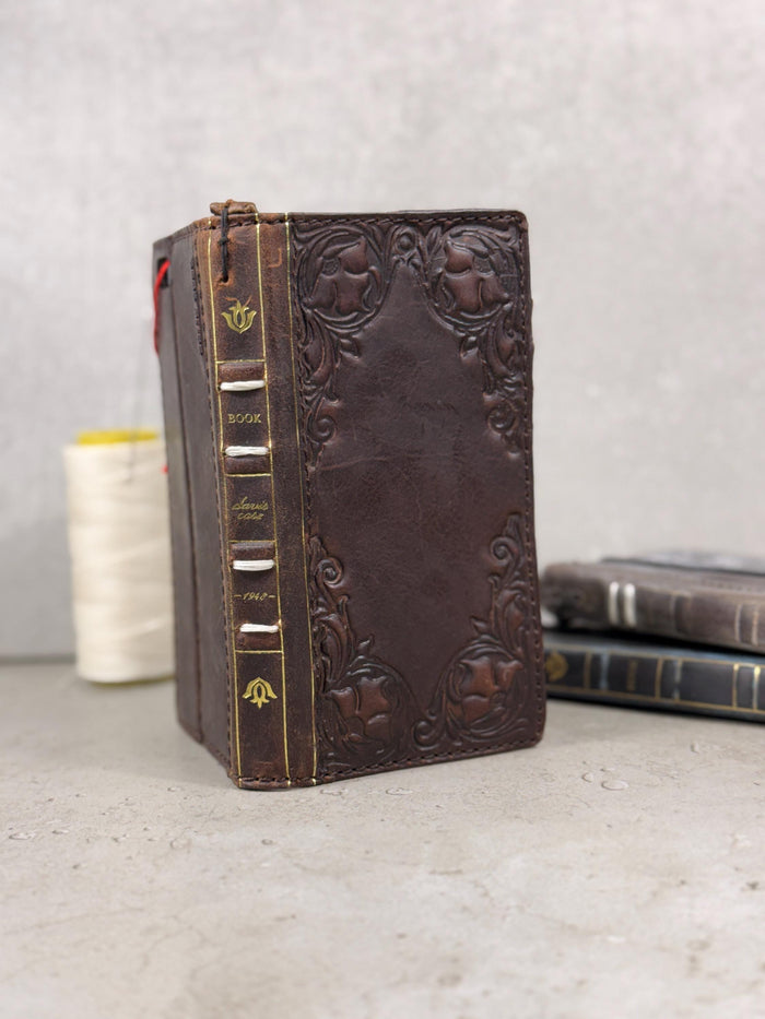 Handmade Leather Book Wallet Case for Galaxy Z Fold