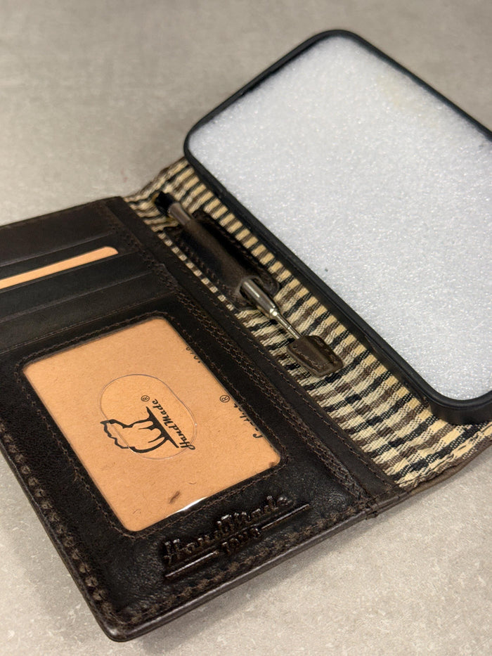 Handmade Leather Book Wallet Case for Galaxy Z Fold