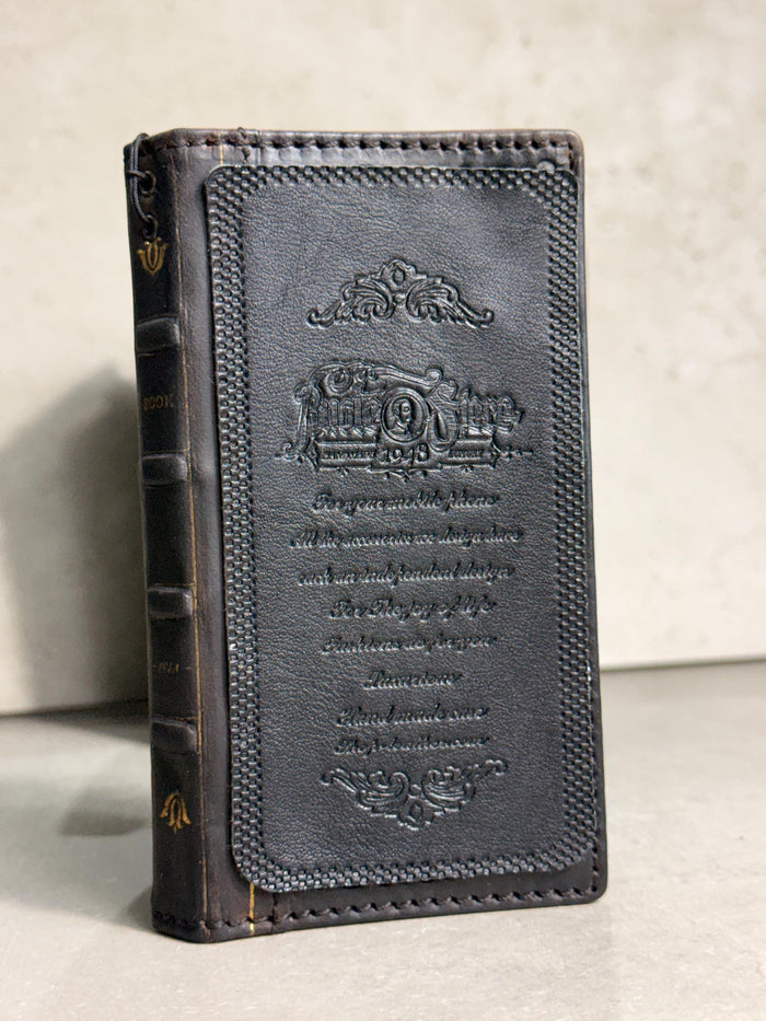 Handmade Leather Book Wallet Case for Galaxy Z Fold