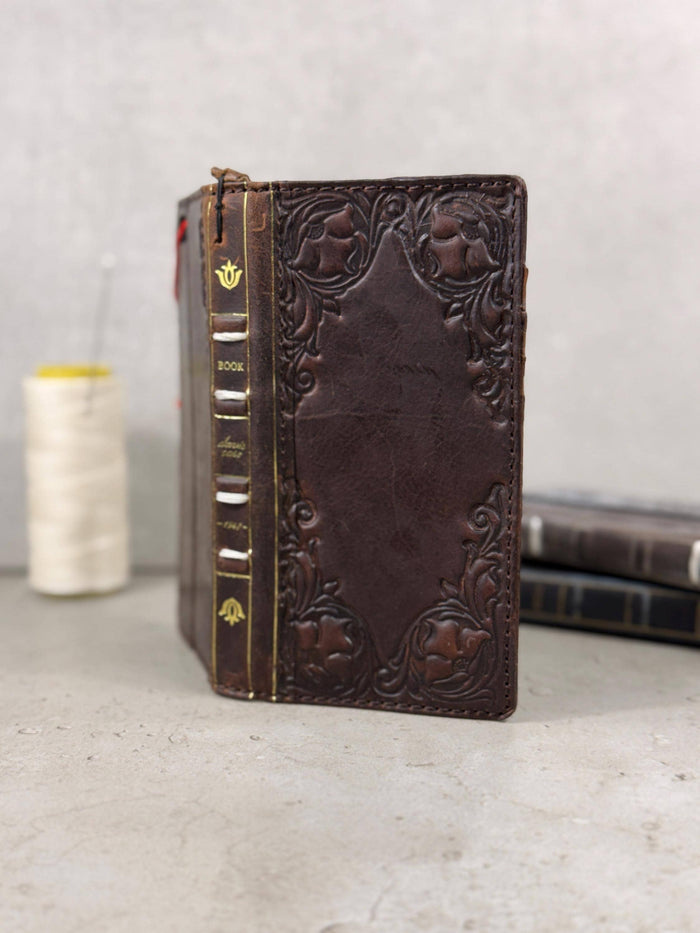 Handmade Leather Book Wallet Case for Galaxy Z Fold