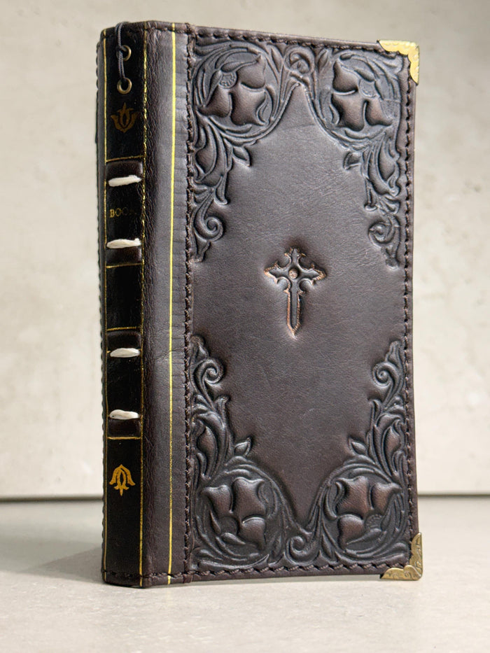 Handmade Leather Book Wallet Case for Galaxy Z Fold