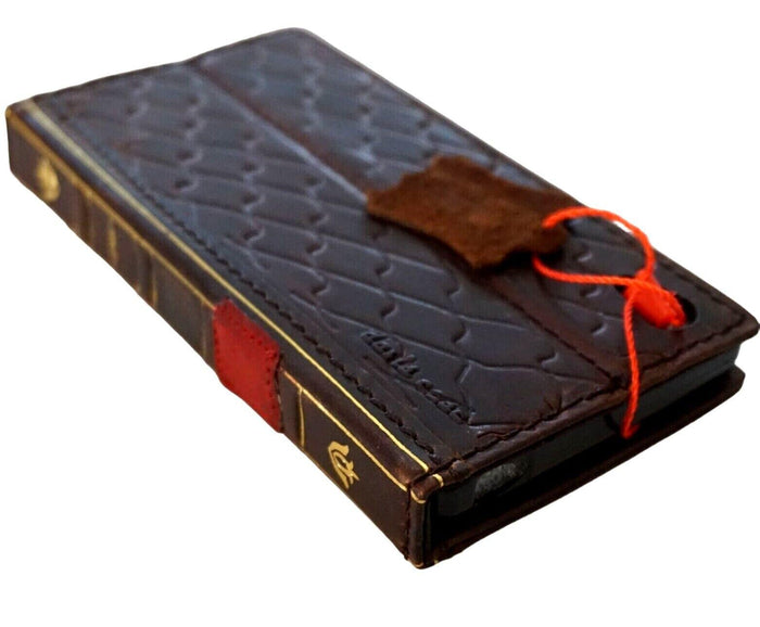 Handmade Leather Book Wallet Case for Google Pixel Fold