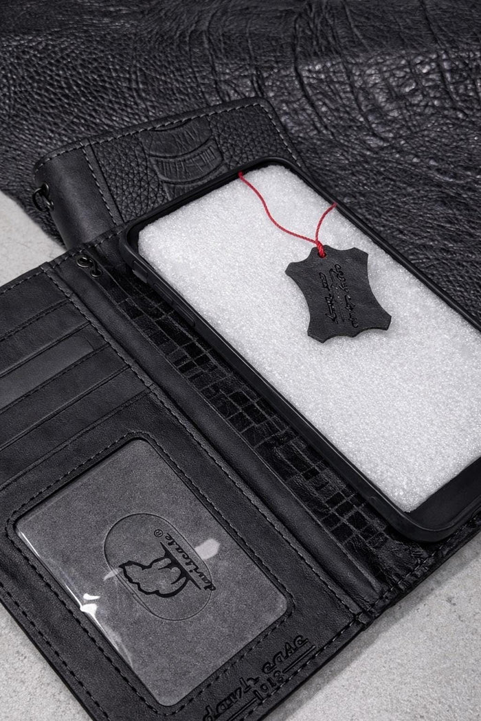 Handmade Leather 'Book' Wallet Case for Google Pixel Fold