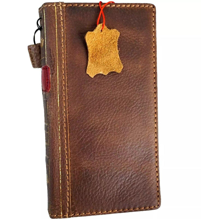 Handmade Leather Book Wallet Case for Google Pixel