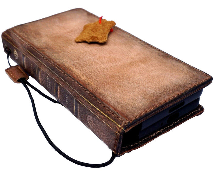 Handmade Leather Book Wallet Case for Vivo X Fold 3 Pro