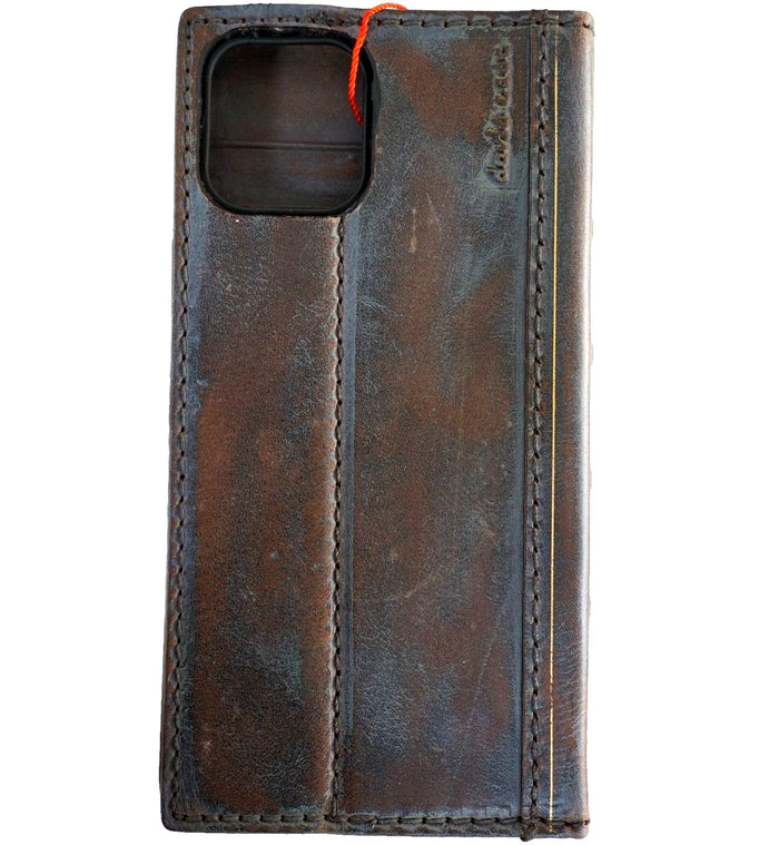 Handmade Leather Book Wallet Case for Vivo X Fold 3 Pro