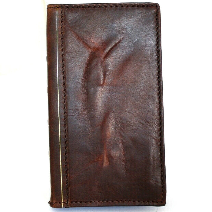 Handmade Leather Book Wallet Case for Vivo X Fold 3 Pro