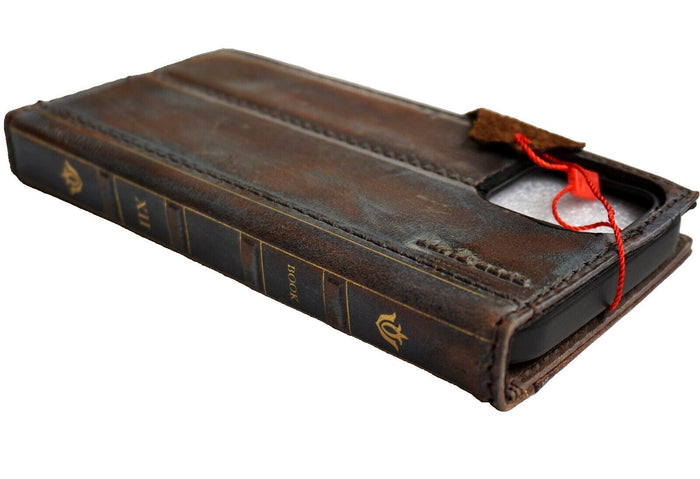 Handmade Leather Book Wallet Case for Vivo X Fold 3 Pro