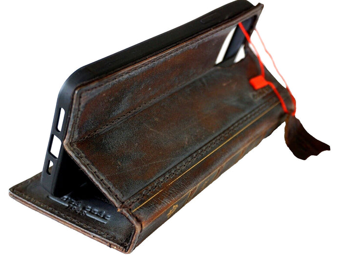Handmade Leather Book Wallet Case for Vivo X Fold 3 Pro