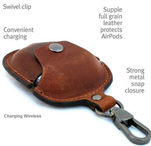 Handmade Leather Case for Apple AirPods 2