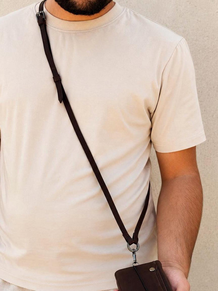 Handmade Leather Cross body strap