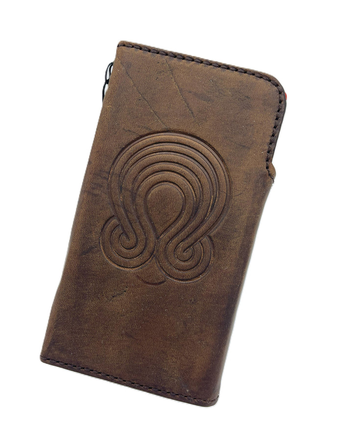 Handmade Leather Galaxy Phone Case: Wallet Cover with Card Slots