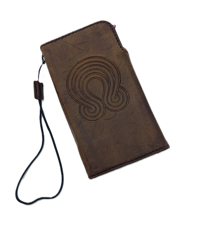 Handmade Leather Galaxy Phone Case: Wallet Cover with Card Slots