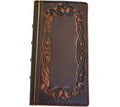 Handmade Leather Galaxy Z Fold Wallet Case: Art Design Cover