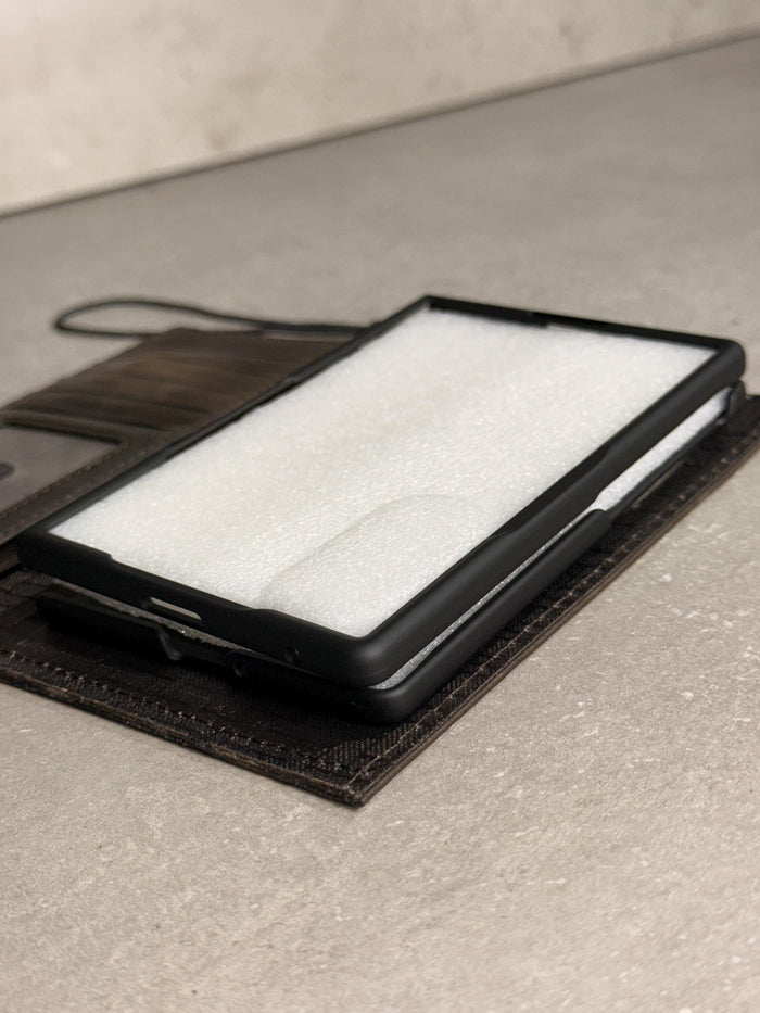 Handmade Leather Galaxy Z Fold Wallet Case: Tree Of Life Design