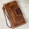 Handmade Leather Google Pixel Wallet Case: Vintage  Design