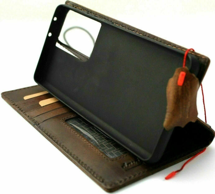 Handmade Leather Google Pixel Wallet Case: Vintage Lion Art Cover