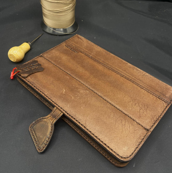 Handmade Leather iPad Case: Wallet Cover, Polish Art