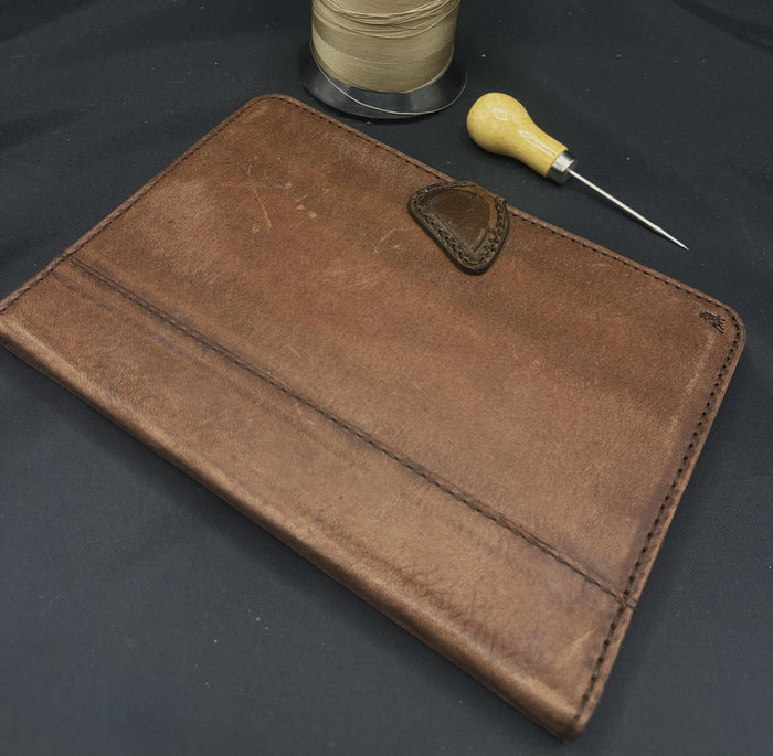 Handmade Leather iPad Case: Wallet Cover, Polish Art