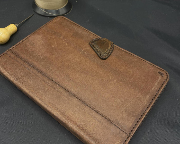 Handmade Leather iPad Case: Wallet Cover, Polish Art