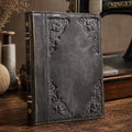 Handmade Leather iPad Cover, Book Style Case with Pen Holder stone polished