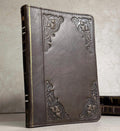 Handmade Leather iPad Cover, Book Style Case with Pen Holder
