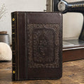 Handmade Leather iPad Cover, Book Style Case with Pen Holder