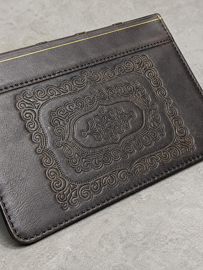 Handmade Leather iPad Cover, Book Style Case with Pen Holder