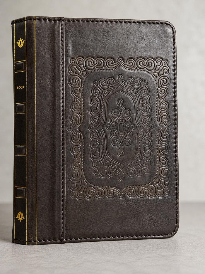 Handmade Leather iPad Cover, Book Style Case with Pen Holder