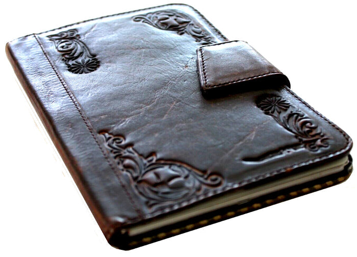 Handmade Leather iPad Cover: Floral Tooled Wallet Case Ipad 9.7 (2017-2018) PRO