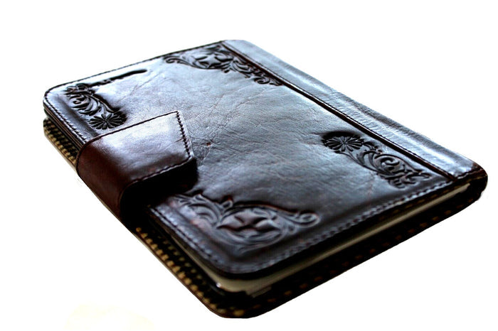 Handmade Leather iPad Cover: Floral Tooled Wallet Case Ipad 9.7 (2017-2018) PRO
