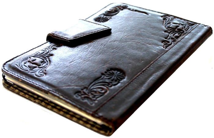 Handmade Leather iPad Cover: Floral Tooled Wallet Case Ipad 9.7 (2017-2018) PRO