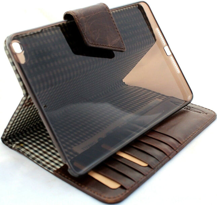 Handmade Leather iPad Cover: Floral Tooled Wallet Case Ipad 9.7 (2017-2018) PRO
