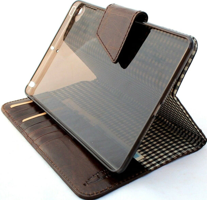 Handmade Leather iPad Cover: Floral Tooled Wallet Case Ipad 9.7 (2017-2018) PRO