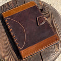 Handmade Leather iPad Cover: Floral Tooled Wallet Case