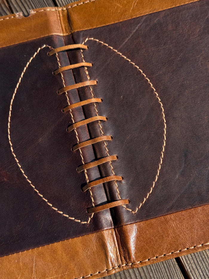 Handmade Leather iPad Cover: Floral Tooled Wallet Case