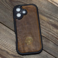 Handmade Leather iPhone Case: Tree of Life Art