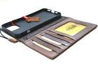 Handmade Leather iPhone Wallet Case: Credit Card Slots, ID Window