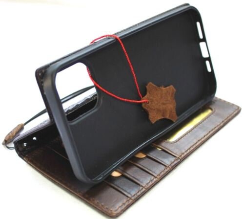 Handmade Leather iPhone Wallet Case: Removable Card Slots, Art DIY