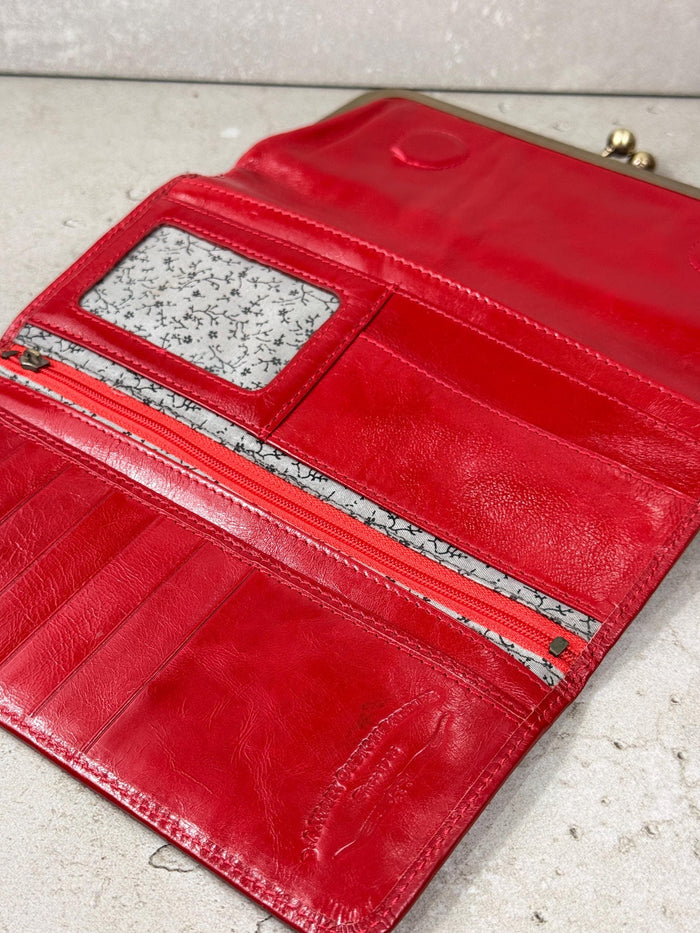 Handmade Leather Kiss Lock Wallet – Vintage Style Coin Purse