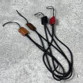 Handmade Leather Mini Elastic Wrist Strap - Secure Grip, 3-Piece Set