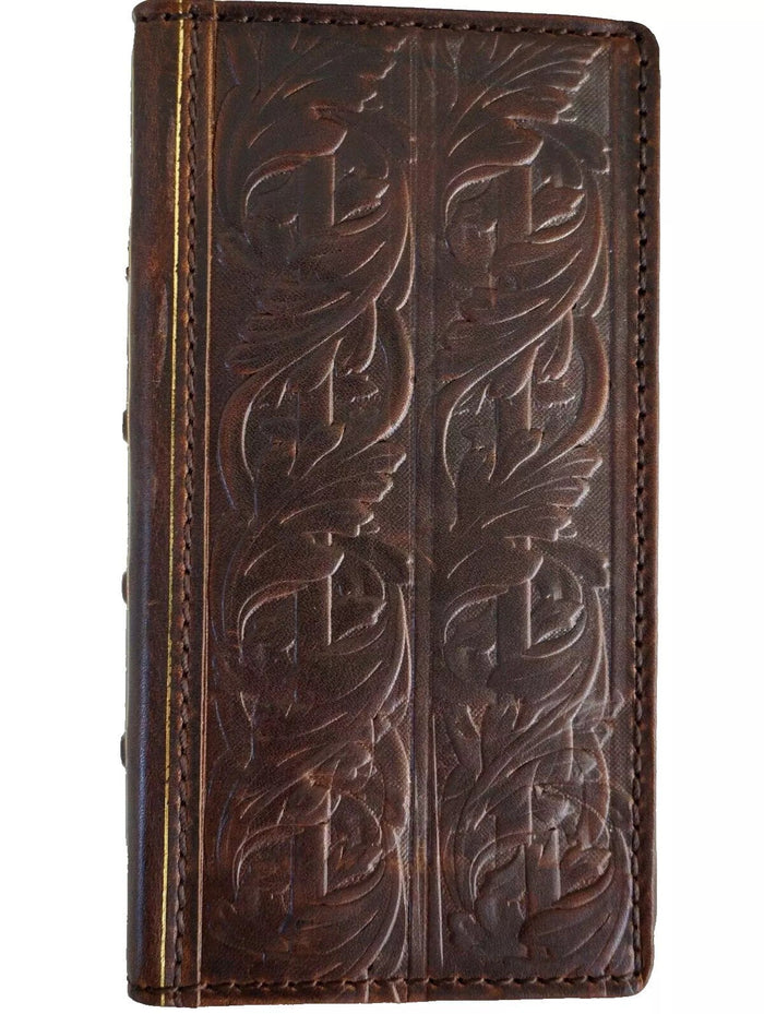 Handmade Leather One Plus Phone Case: Bible Design Wallet