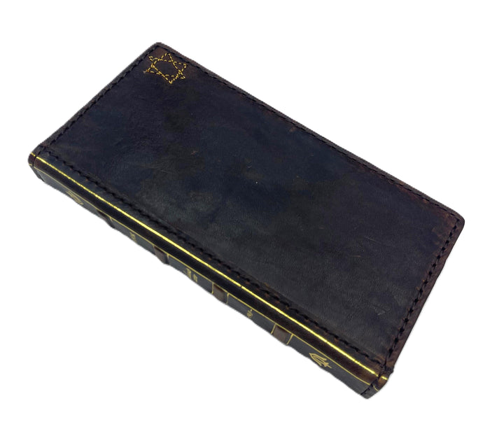 Handmade Leather One Plus Phone Cover: Star Of David Card Slots