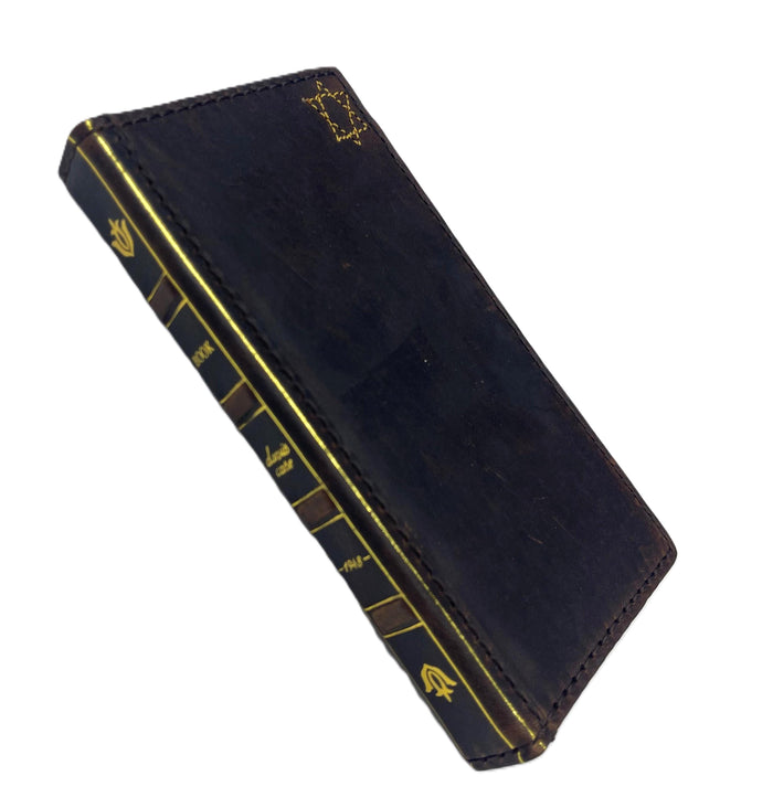 Handmade Leather One Plus Phone Cover: Star Of David Card Slots