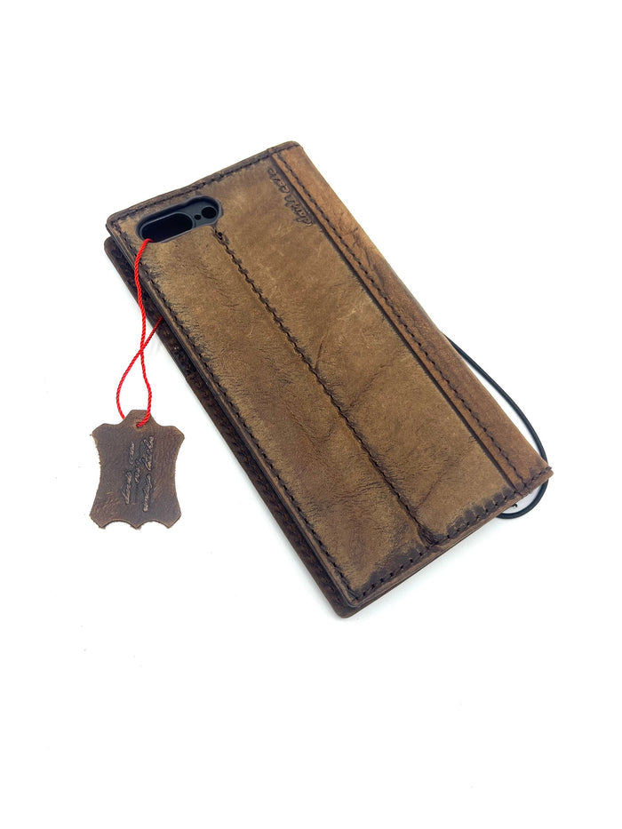 Handmade Leather OnePlus 9/9Pro Wallet Case: Art Key Design