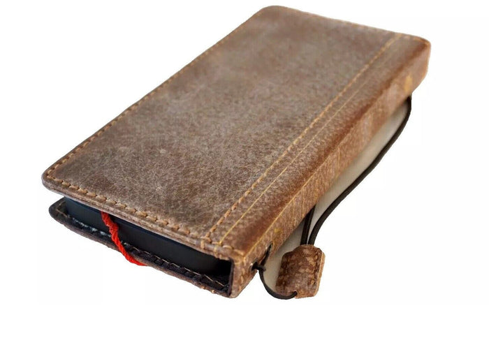 Handmade Leather OnePlus Open Wallet Case: Luxury Book Design