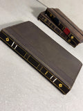 Handmade Leather Samsung tab A9+ A11+ Cover, Book Style Case with Pen Holder